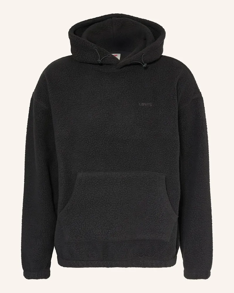 Levi's Fleece-Hoodie Schwarz