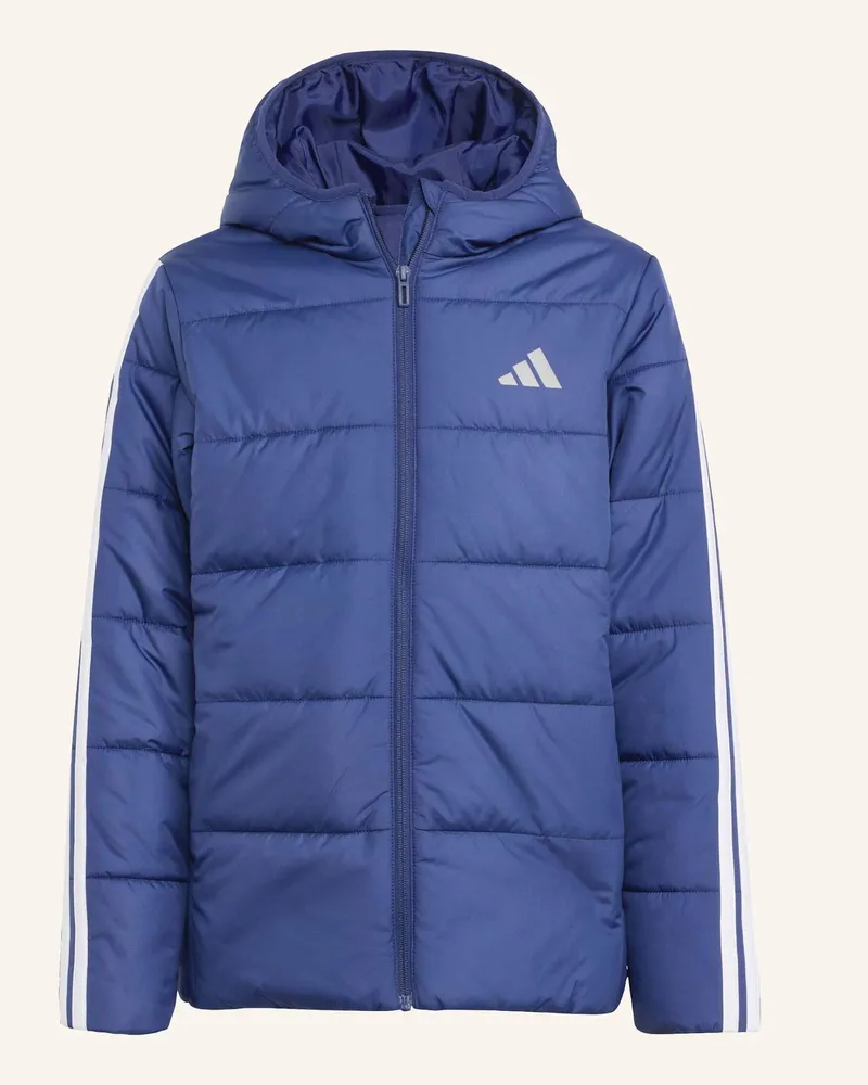 adidas ESSENTIALS 3-STREIFEN GEFÜTTERTE KINDERJACKE Blau