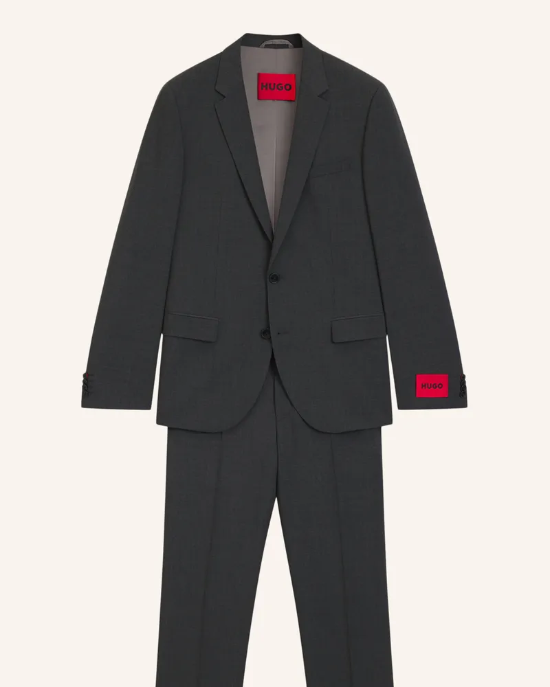 HUGO BOSS Business Anzug HENRY/GETLIN231X Slim Fit Dunkelgrau