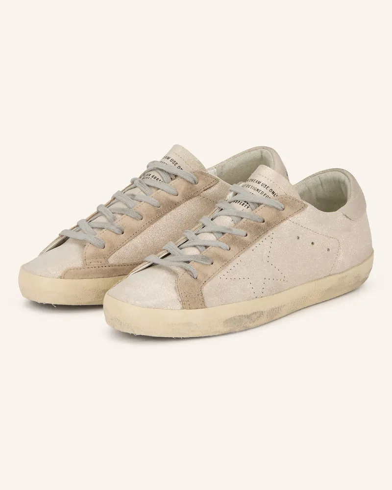 Golden Goose Sneaker SUPER-STAR Silber