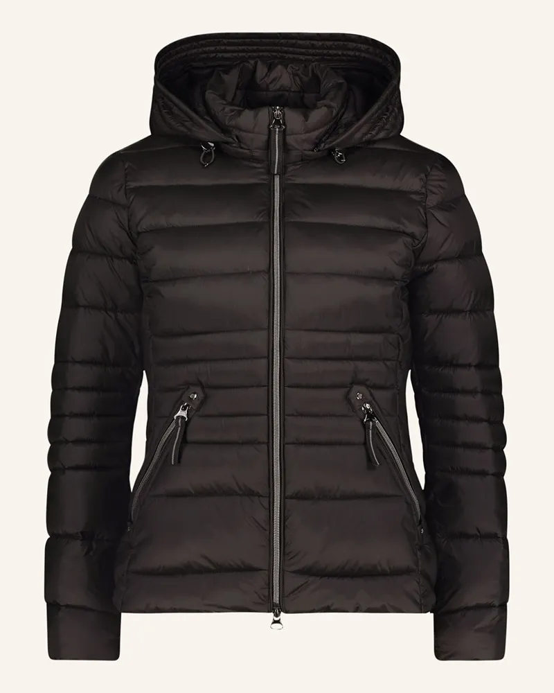 Betty Barclay Steppjacke mit abnehmbarer Kapuze Schwarz