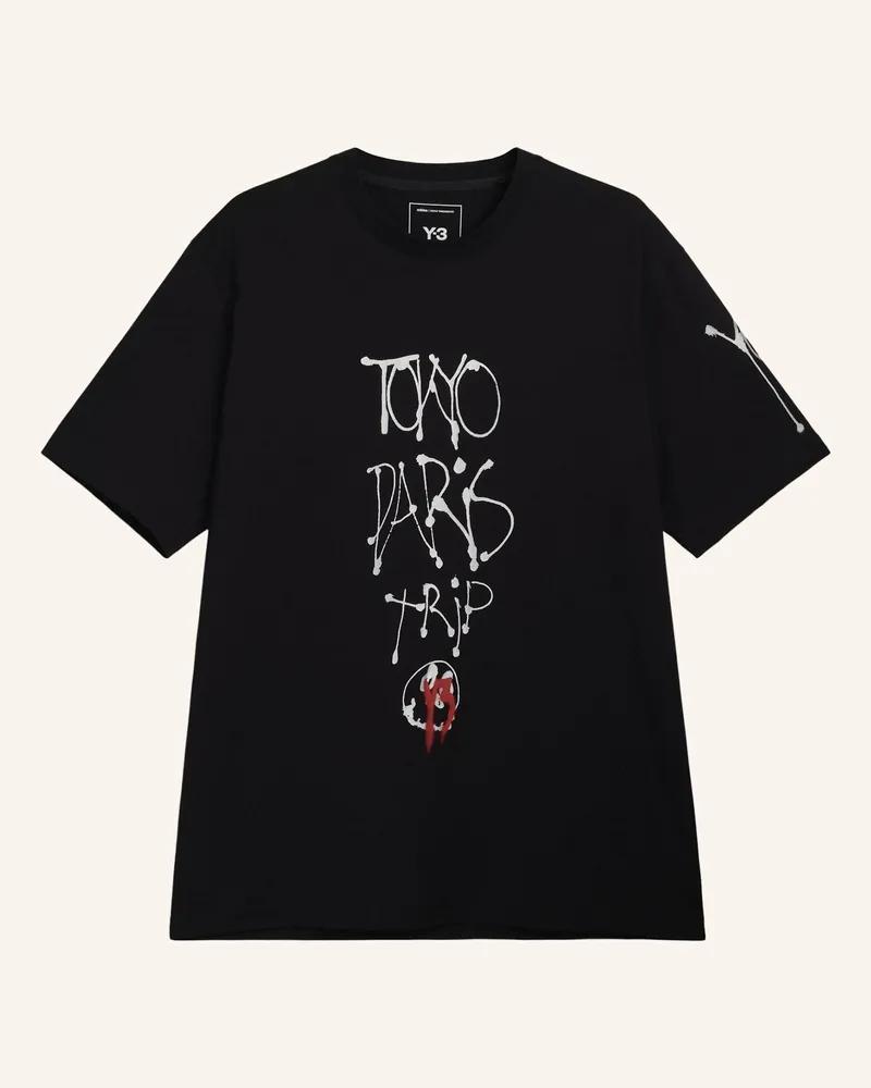 Y-3 Y-3 Chito City Graphic T-Shirt, Kurzärmelig schwarz Schwarz