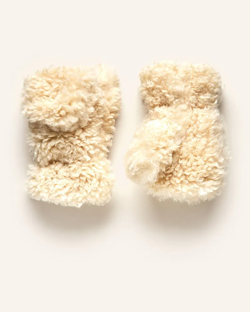 APPARIS Handschuhe COCO aus Kunstfell Ecru