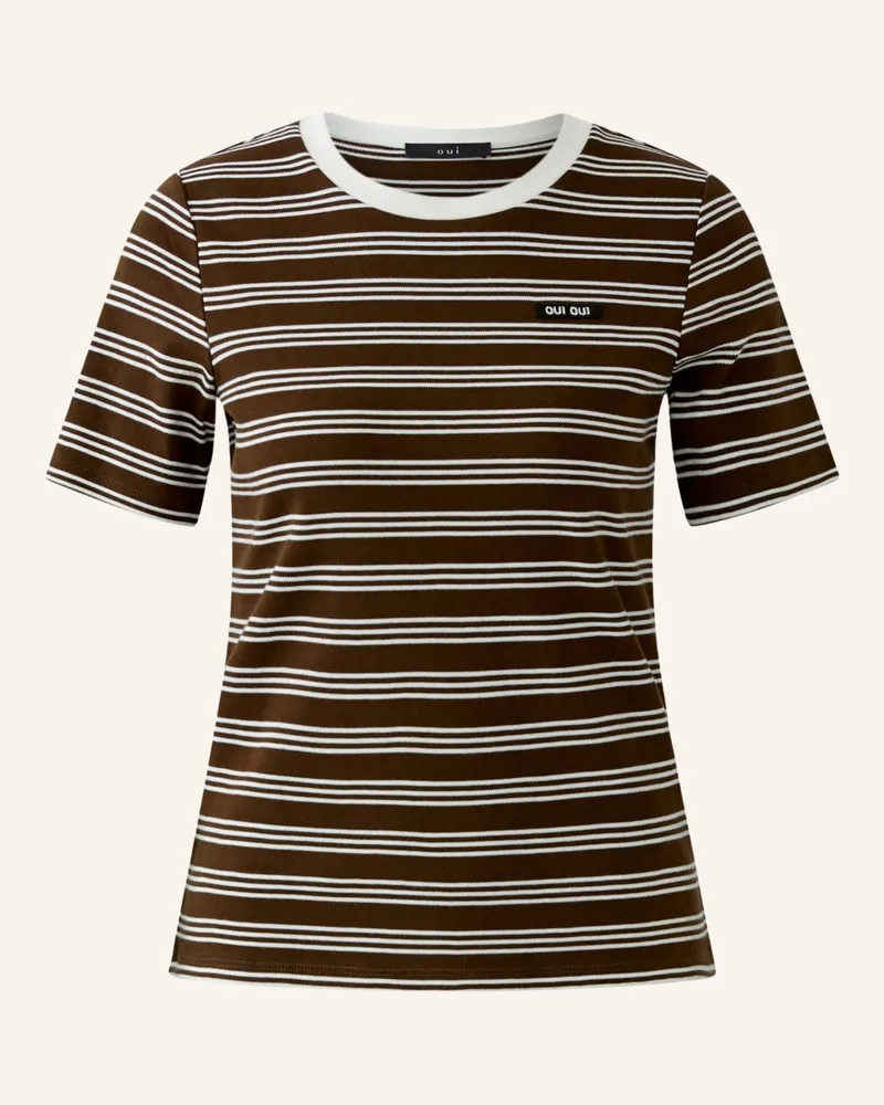 Oui  T-Shirt braun Braun