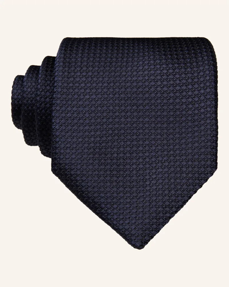 Ermenegildo Zegna Krawatte blau Dunkelblau