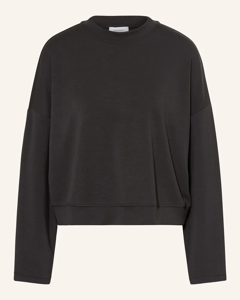Darling Harbour Cropped-Longsleeve schwarz Black