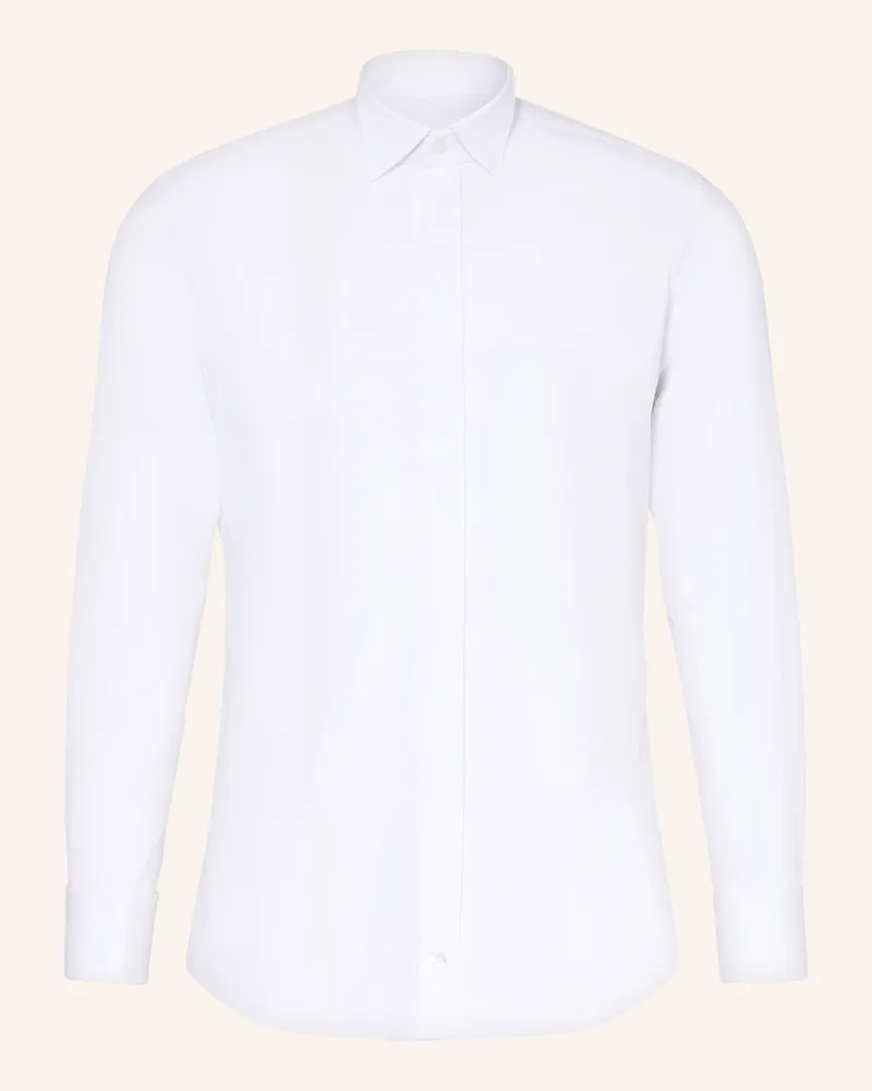 Wilvorst Smoking-Hemd Body Fit weiss Weiss