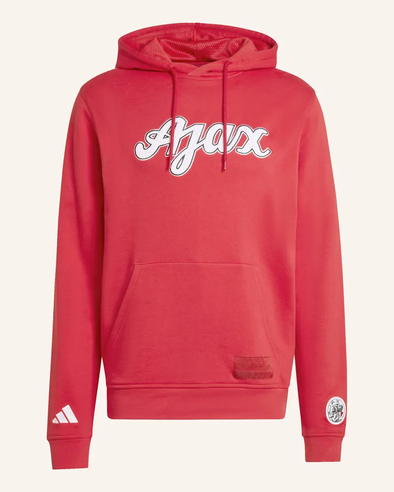 adidas Ajax Amsterdam Us Hoodie Sweatshirt rot Rot