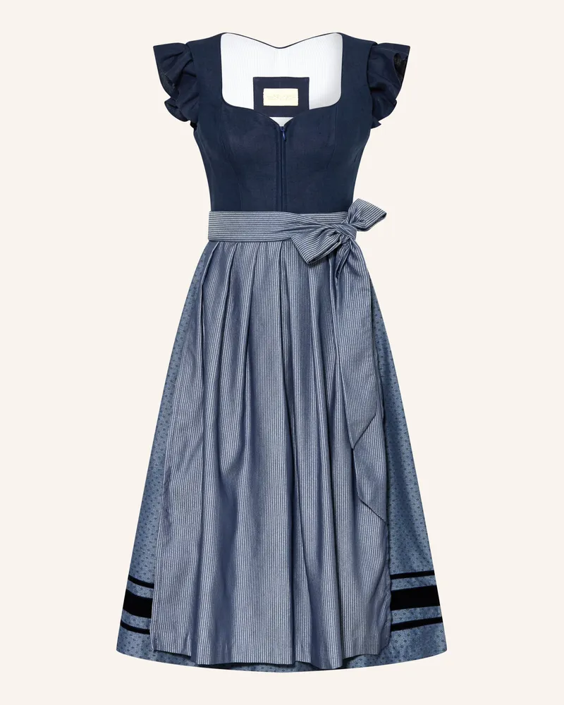 AlpenHERZ Leinendirndl Marie blau Blau