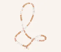 Armband BRACELET INDIA 'CAMEL' MEDIUM aus 18 Karat Roségold und Mondsteinen