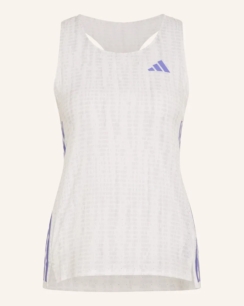 adidas Tanktop Adizero weiss Weiss