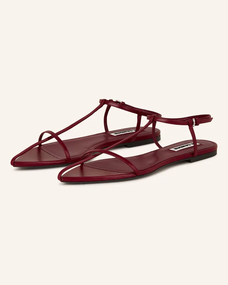 Jil Sander Sandalen Dunkelrot
