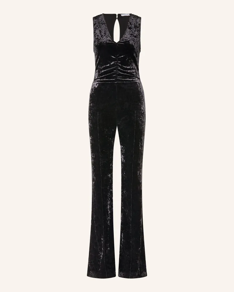 Patrizia Pepe Samt-Jumpsuit Schwarz