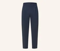 Hose Im Jogging-Stil Tapered Fit Aus Jersey blau