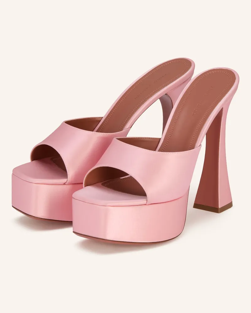 Amina Muaddi Plateau-Mules DALIDA Rosa