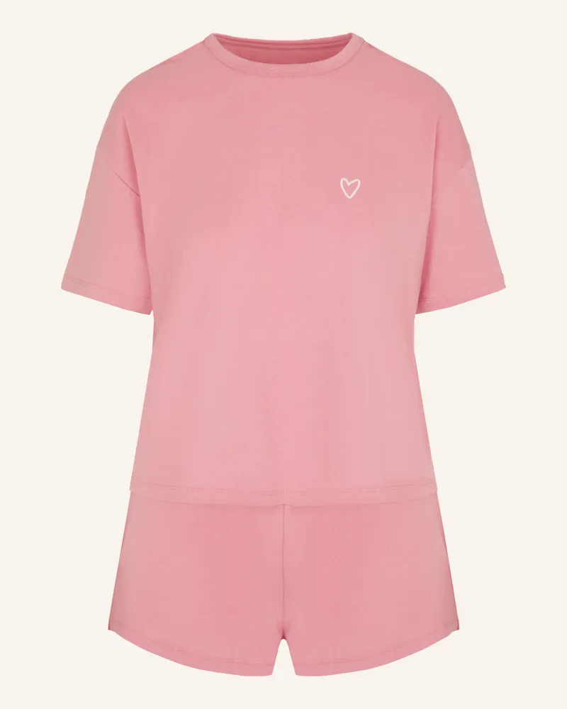 Hunkemöller Schlafanzug Cotton pink Pink