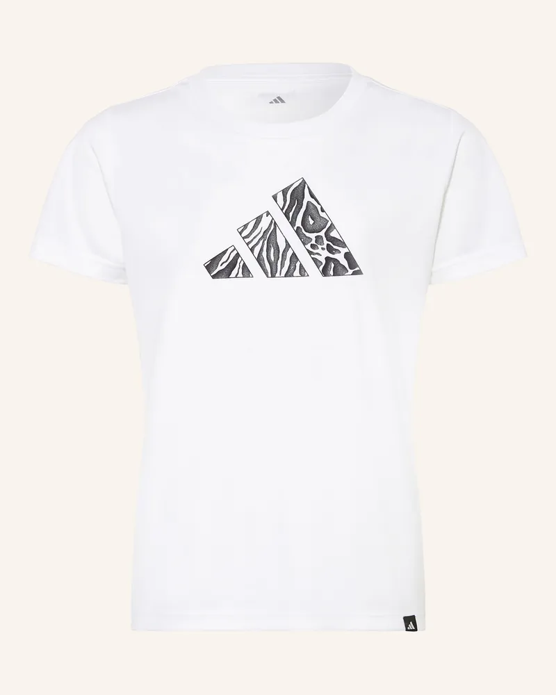 adidas T-Shirt CLIMACOOL ANIMAL TRAINING GRAPHIC Weiss