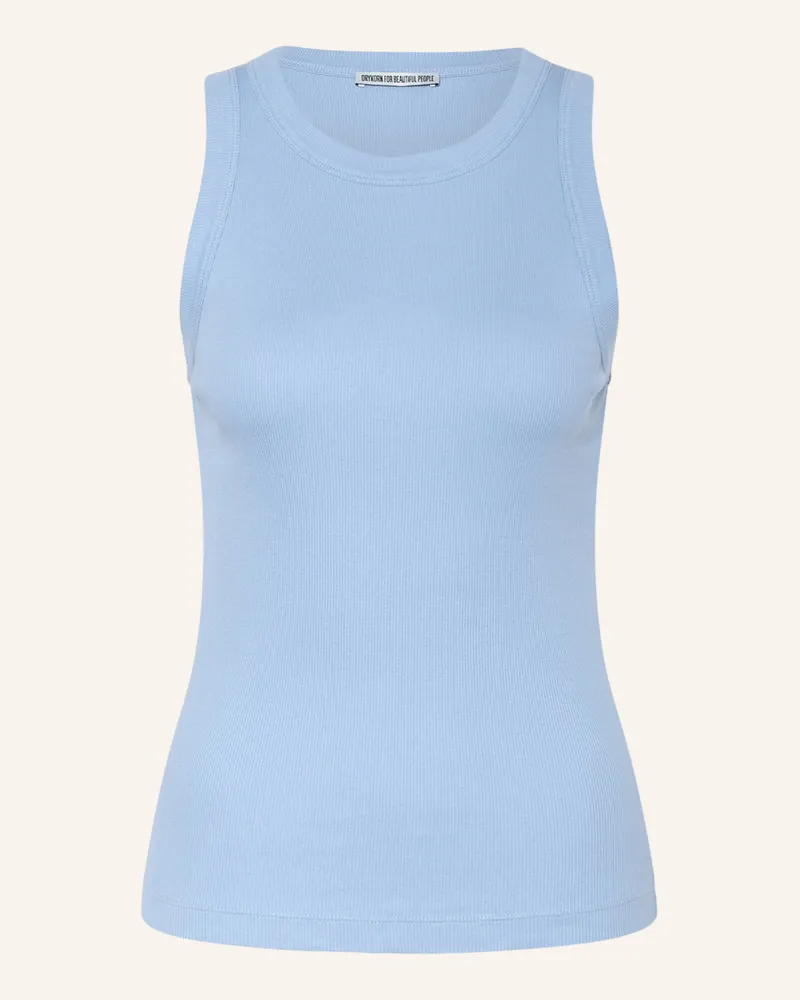 Drykorn Top Olina blau Hellblau