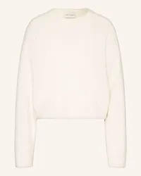 Loulou Studio Oversized-Pullover BRUZZI Weiss