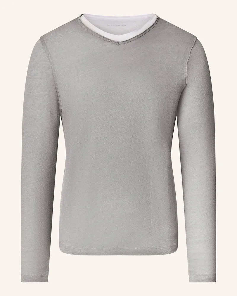 KIEFERMANN T-Shirt Florianis Aus Leinen grau Grau