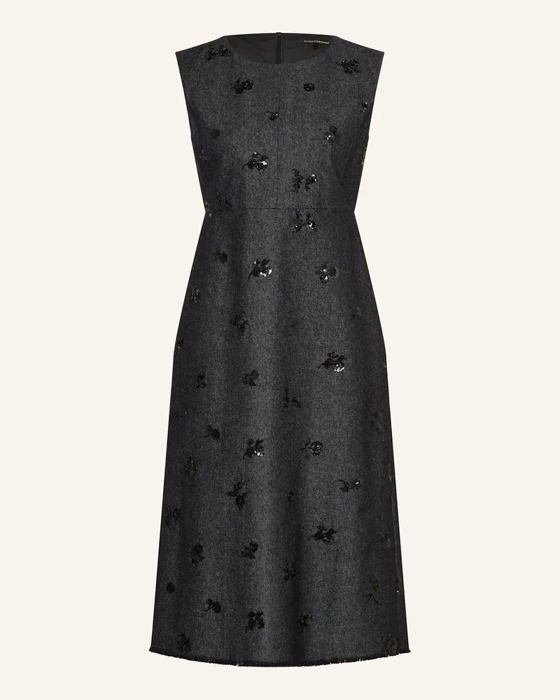 Luisa Cerano Jeanskleid Mit Pailletten blau Dunkelblau