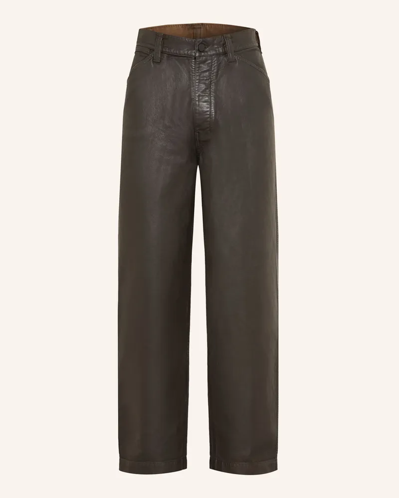 Christophe Lemaire Hose Regular Fit braun Schwarz