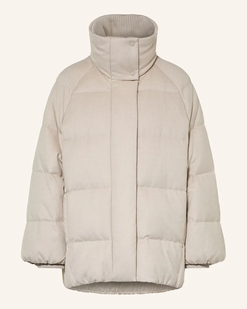 DUNO Daunenjacke Astrid weiss Hellgrau