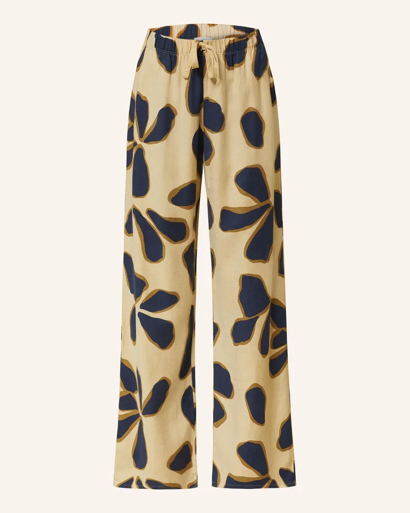 Hanro Lounge-Hose URBAN CASUALS mit Leinen Beige