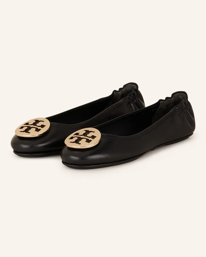 Tory Burch Ballerinas MINNIE - 013 perfect black/gold Schwarz