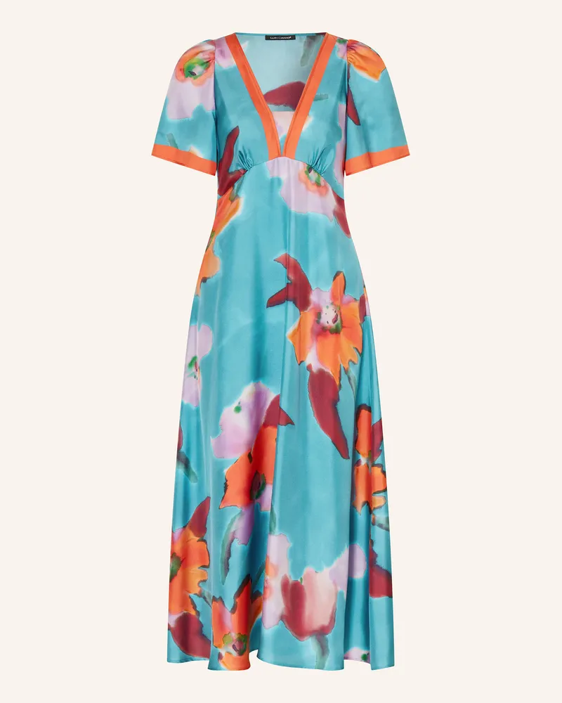 Luisa Cerano Seidenkleid Blau