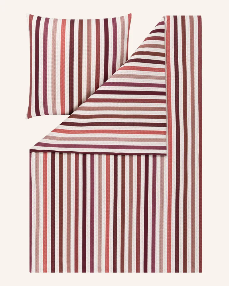 Estella Bettwäsche Tavaro rot Dunkelrot