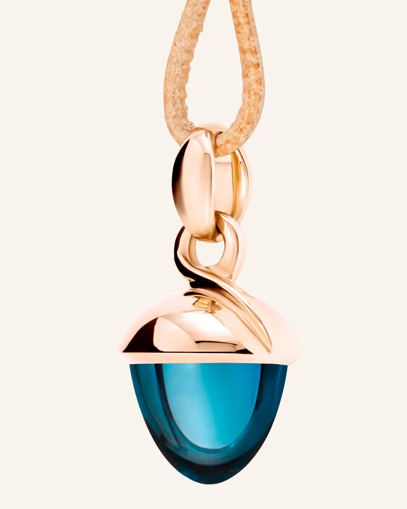 TAMARA COMOLLI Anhänger Pendant Mikado Bouquet London Topaz London Topas 18k Roségold rosegold Roségold
