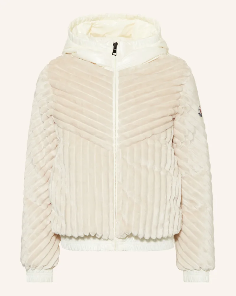 Moncler Daunenjacke PEDRIX im Materialmix Ecru