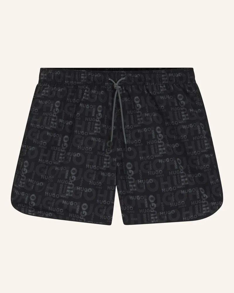 HUGO BOSS Badeshort Rik grau Blau