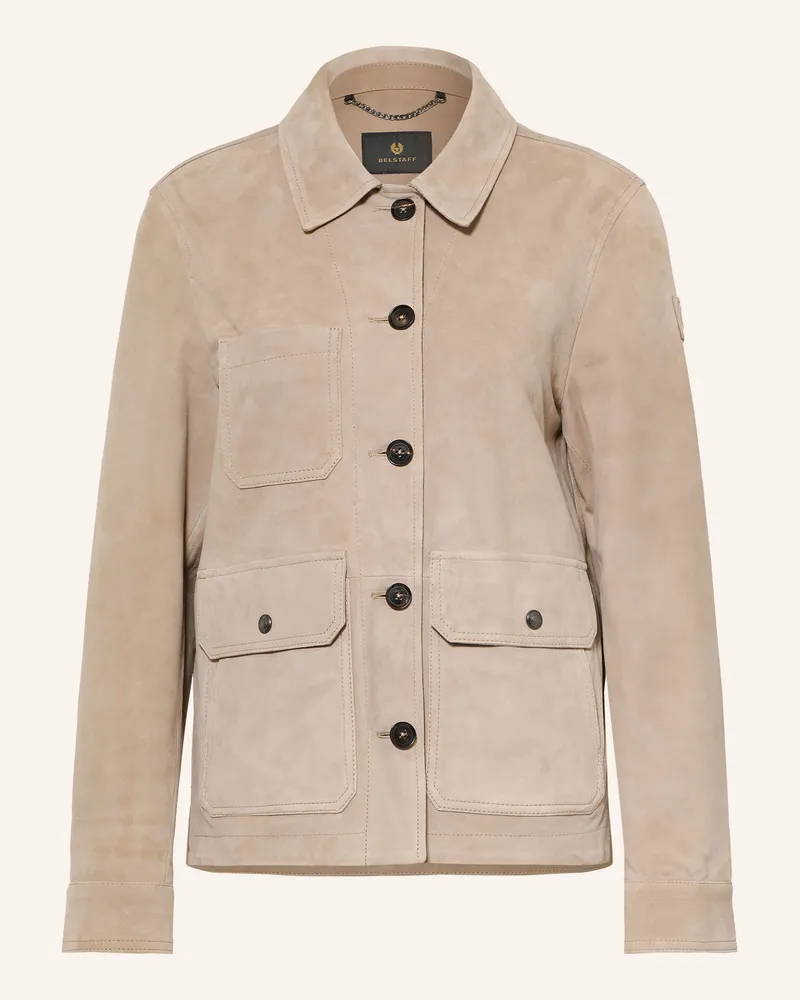 Belstaff Lederjacke braun Camel