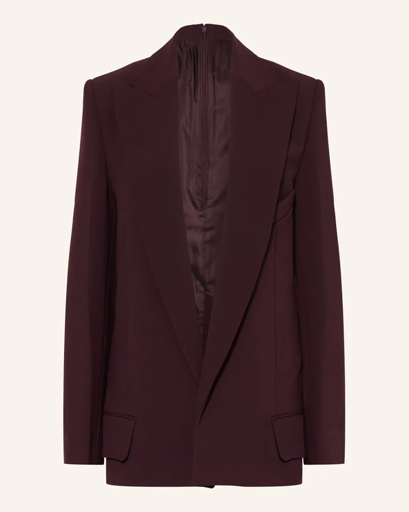Victoria Beckham Longblazer braun Dunkelrot
