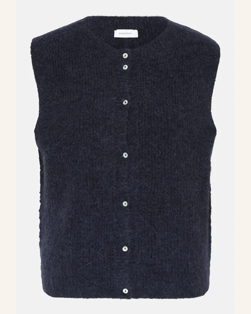 Darling Harbour Strickweste mit Alpaka Navy