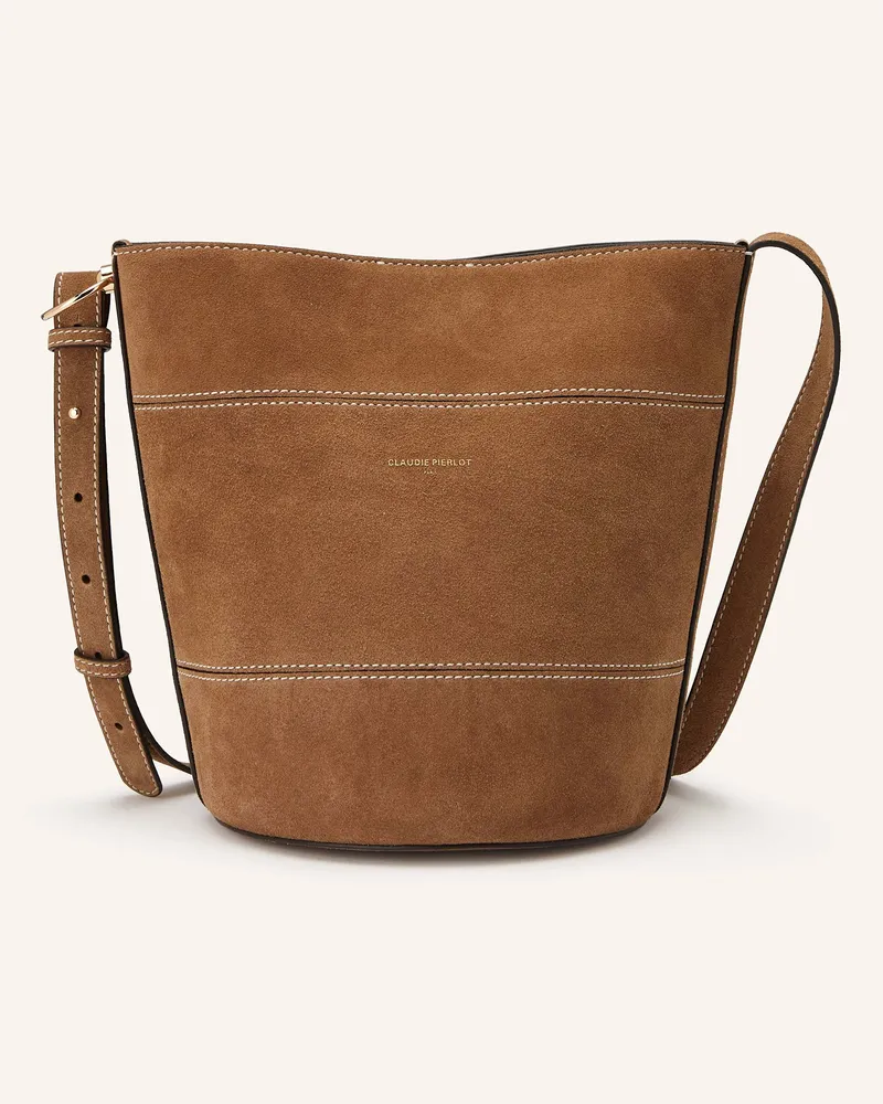 Claudie Pierlot Umhängetasche Camel