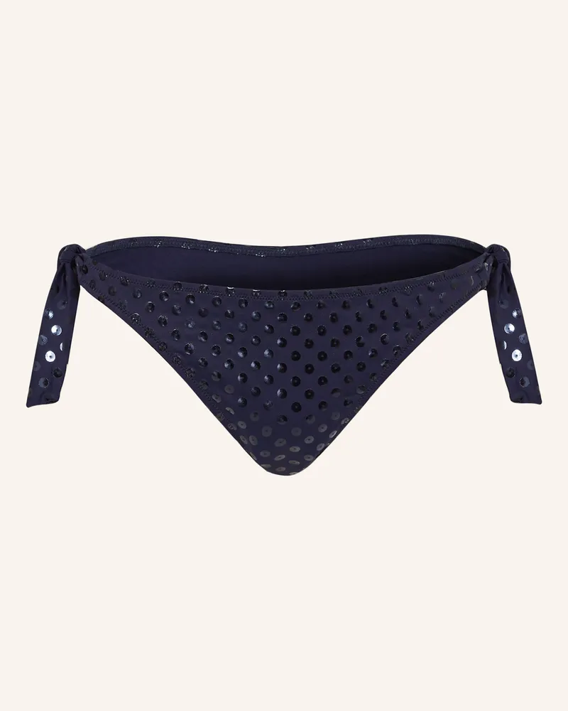 Vilebrequin Triangel-Bikini-Hose RELIEF SPARKLING FLAMME Dunkelblau