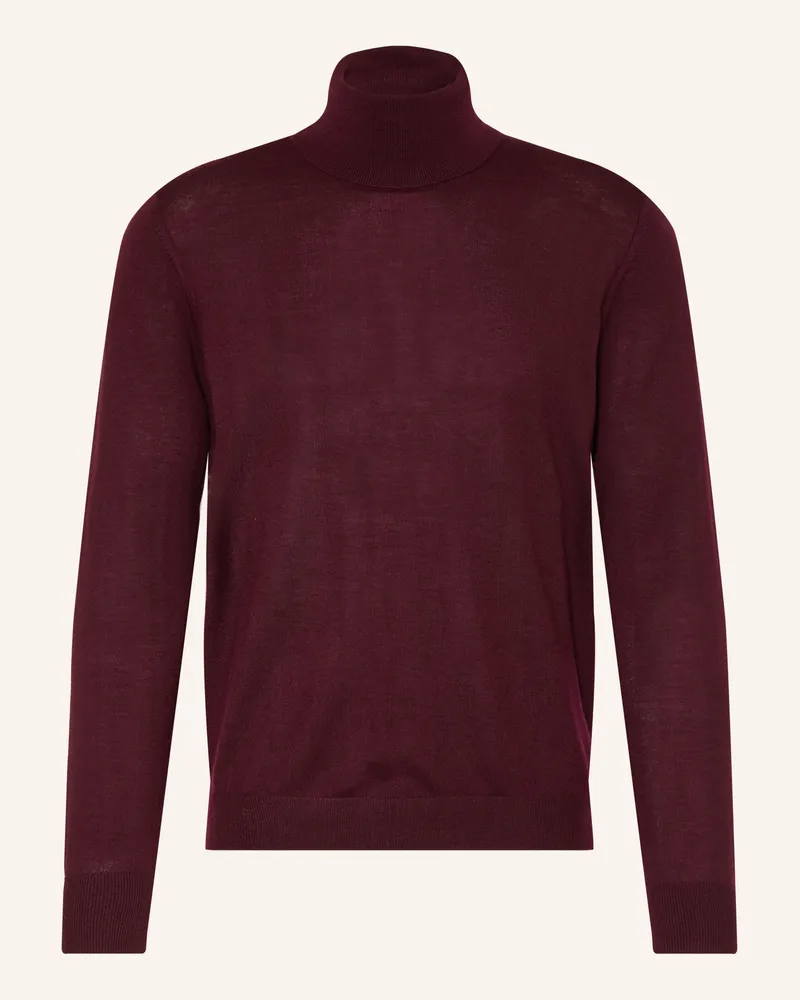 Strokesman's Rollkragenpullover Aus Merinowolle rot Dunkelrot