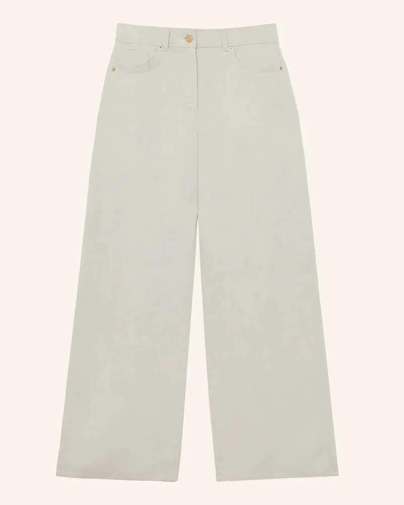 Reiss Marlenehose Carmen Mit Leinen beige Ecru