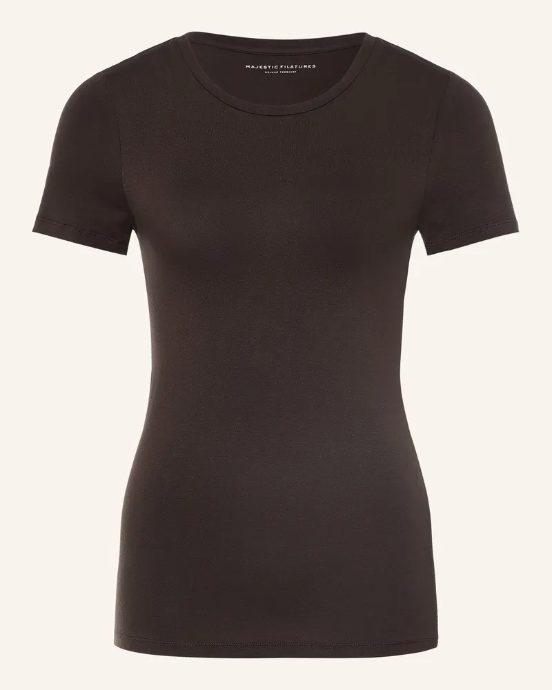 Majestic T-Shirt braun Dunkelbraun