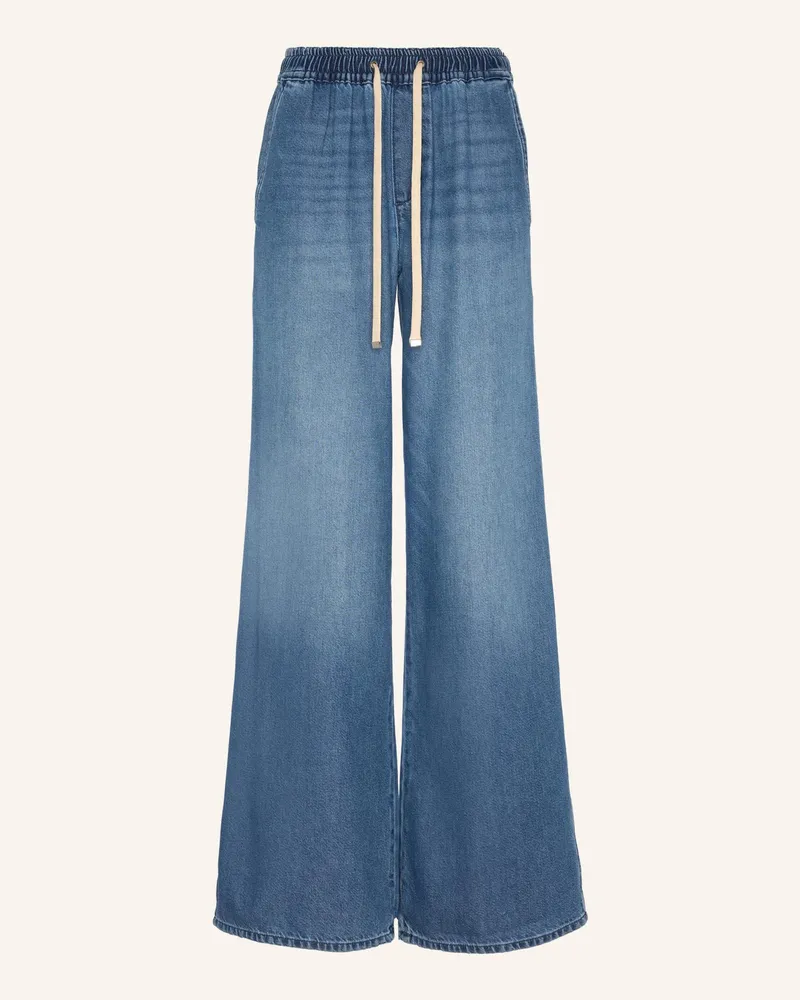 7 for all mankind Pants PULL ON WIDE LEG Wide Leg fit Blau