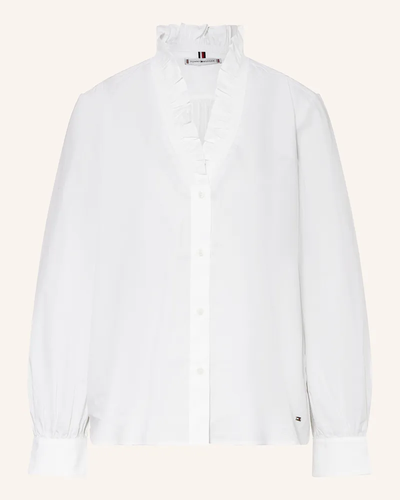 Tommy Hilfiger Bluse mit Rüschen Weiss