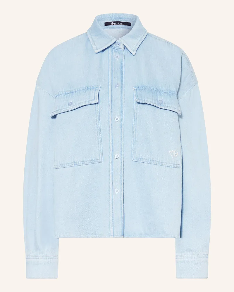 MARC AUREL Jeansbluse Hellblau