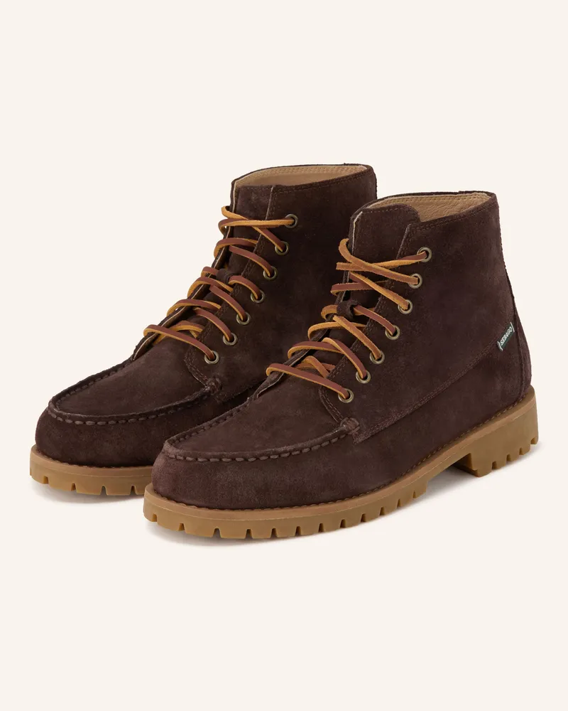 Sebago Schnürboots Parker braun Dunkelbraun