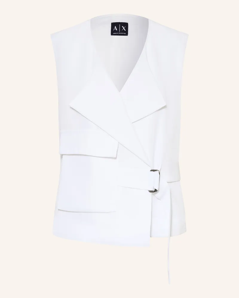 Armani Exchange Blazerweste weiss Weiss