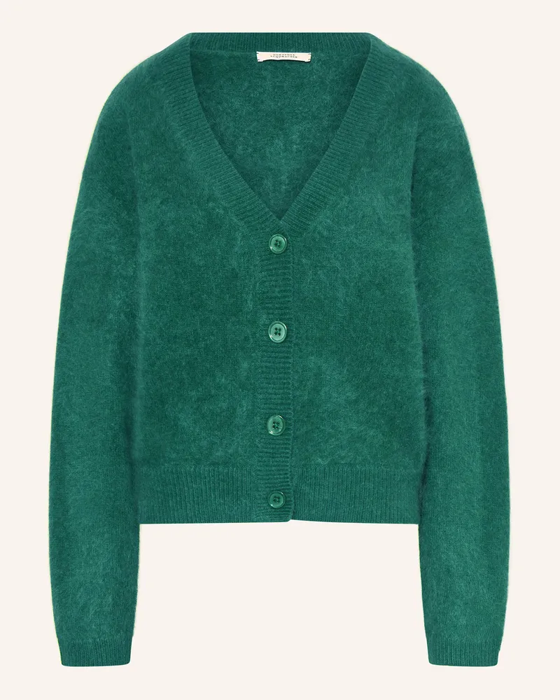 Dorothee Schumacher Strickjacke FLUFFY STATEMENTS mit Cashmere Grün