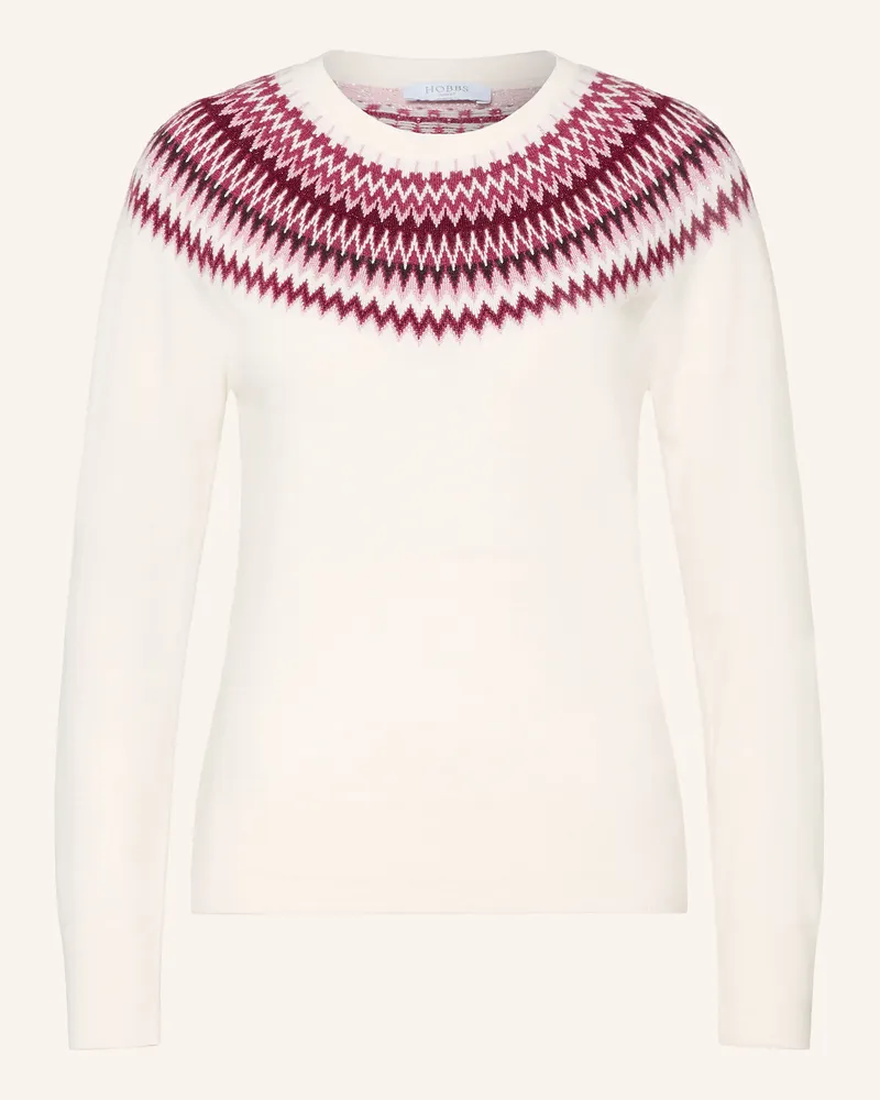 HOBBS London Pullover Greta Mit Glitzergarn weiss Creme