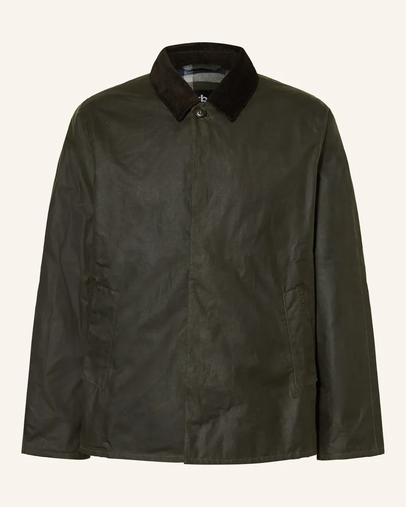 Barbour Jacke Lorden Wax Mac gruen Oliv